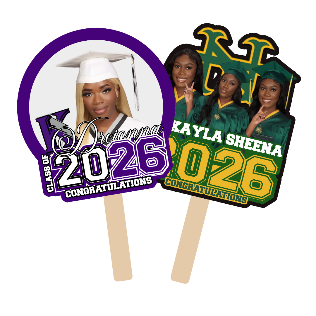 Custom Graduation Fans